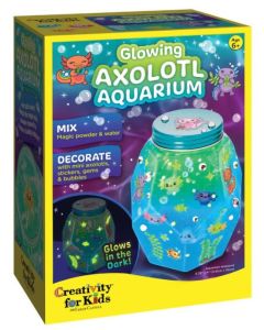 Glowing Axolotl Aquarium-5