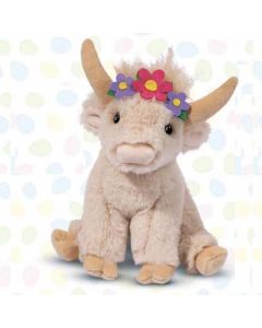 Laddie Highland Cow with Flower Crown-1