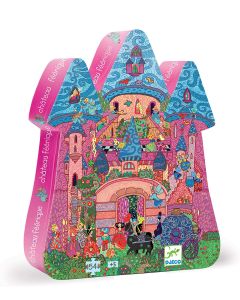 DJECO Fairy Castle Silhouette Jigsaw Puzzle-2