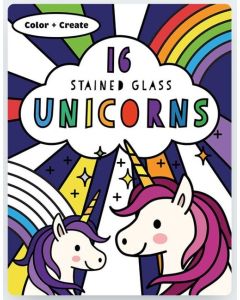 Stained Glass Coloring Book Unicorns-5