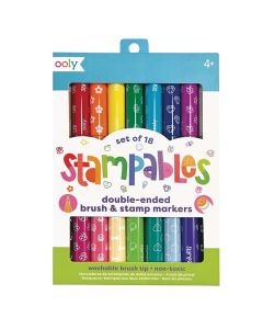 Stampables Double-Ended Stamp & Brush Markers-4