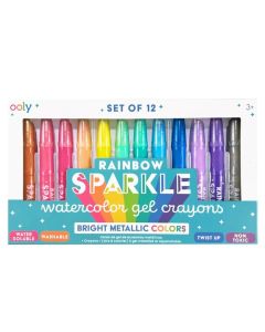 Rainbow Sparkley Watercolor Gel Crayons-5