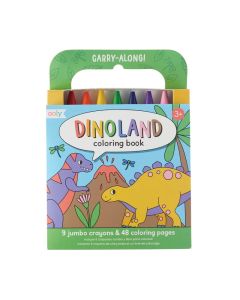 Ooly Carry Along Coloring Book Set - Dinoland-4