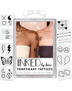 INKED by Dani Temporary Tattoos Two Of A Kind Pack-3