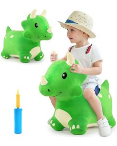 Bouncy Pals Kids Triceratops Dinosaur Hopper Ride on Toy-5