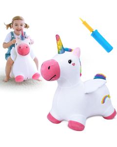 Bouncy Pals Unicorn Plush Hopper Ride on Toy-4