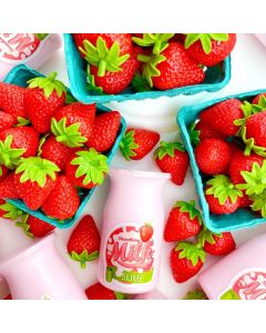 Kawaii Strawberry Milk Glossy Slime-2