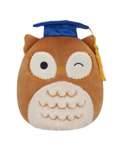 Squishmallow 8 Inch Brown Owl with Graduation Cap-1