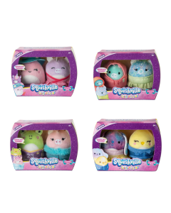 Squishmallow Squishville Minimallow 2 Pack with Fashion Accessories-1