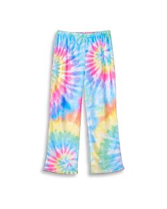 Pastel Delight Tie-Dye Fuzzy Pants, Size 10/12-2