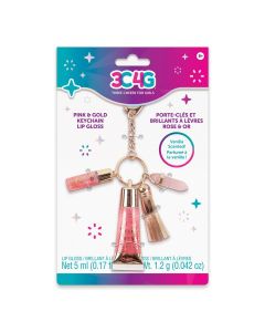 PINK AND GOLD KEY CHAIN LIP GLOSS-2
