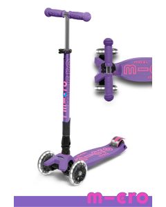 Maxi Deluxe Foldable LED Scooter in Purple-8
