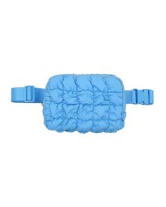 Karma Collection Blue Puffer Waist Bag-1