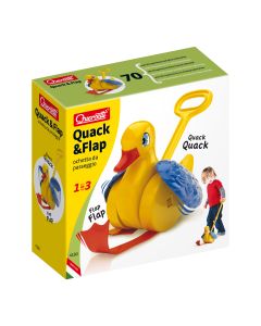 Quercetti Quack and Flap Duck Push Toy-3
