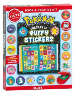 Pokemon Color In 3D Puffy Stickers-4