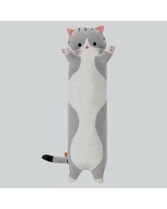 Long Grey Tabby Cat Pillow-4
