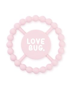 Happy Teether Light Pink Love Bug-4