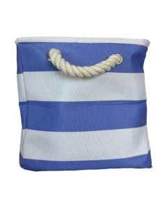 Striped Canvas Tote Blue-1