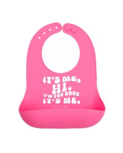 Wonder Bib Hot Pink It's Me, Hi. I'm the Baby It's Me.-3