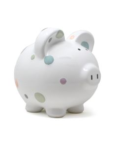 Pastel Polka Dot Piggy Bank-3