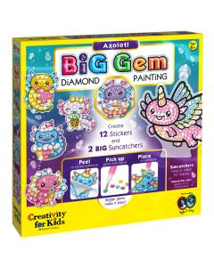 Big Gem Axolotl Diamond Painting Kit-4