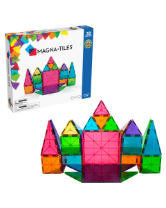 Magnatiles 32 Pc Clear <br/> Rainbow