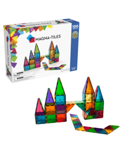 MAGNATILES 100 PC CLEAR <br/> RAINBO