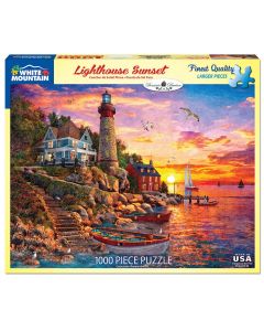 LIGHTHOUSE SUNSET <br/> 1000PC PUZZL