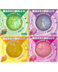 Marshmello Squishy Ball Sparkle