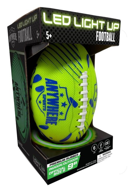 Green Pro Glow Light-Up Football