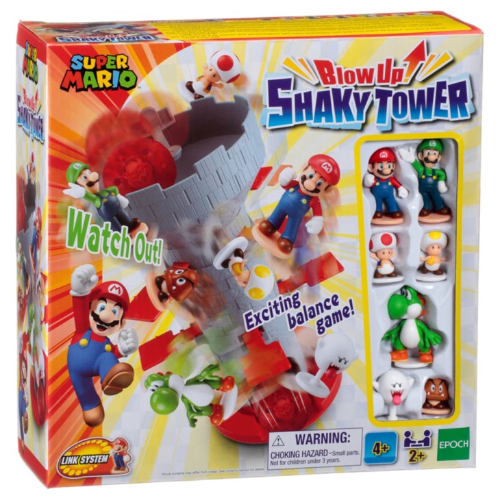 Super Mario Blow Up!<br>Shaky Tower Game