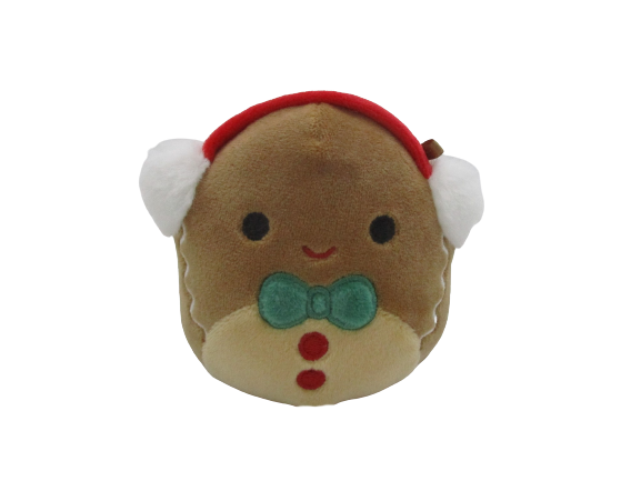 Squishmallow Christmas 12 Inch Jordan the Gingerbread Boy with Ear Muffs