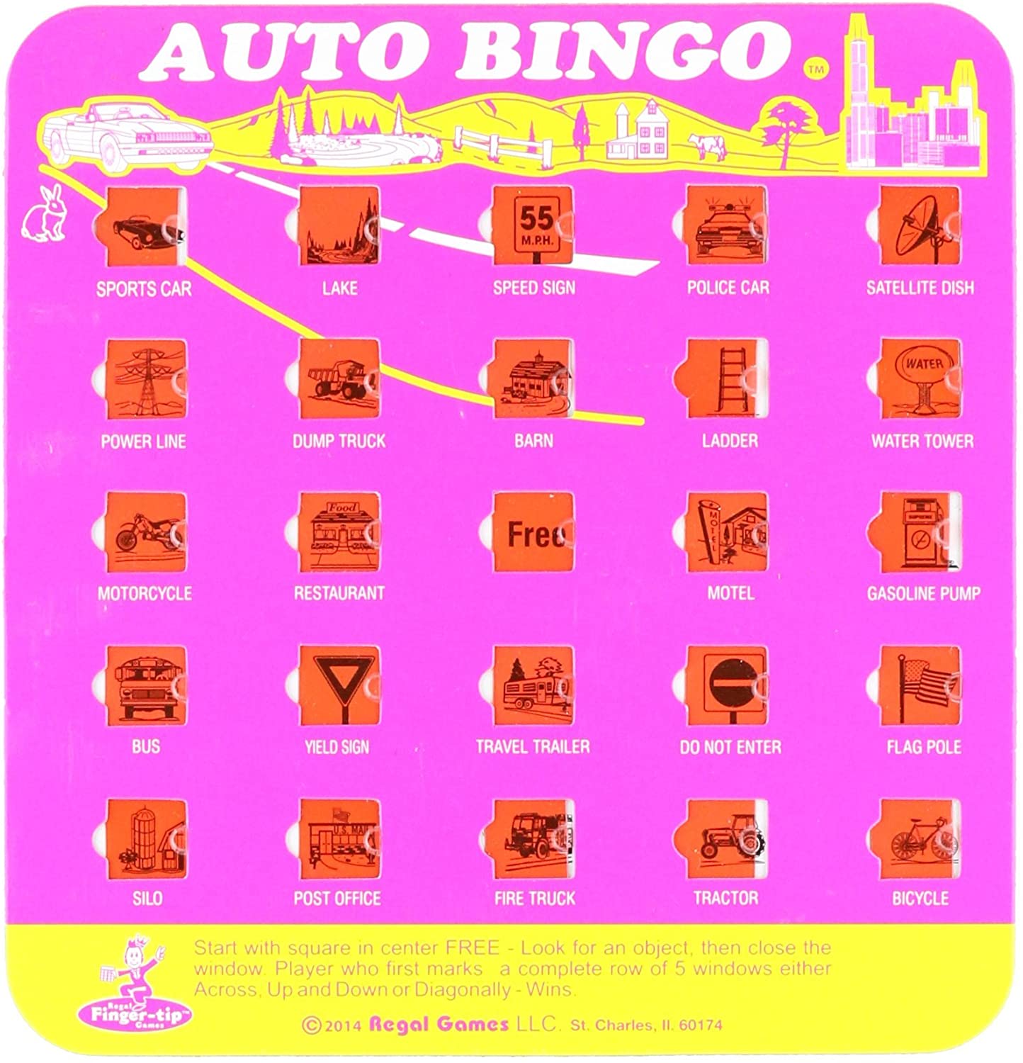 Travel Bingo 72 Pack