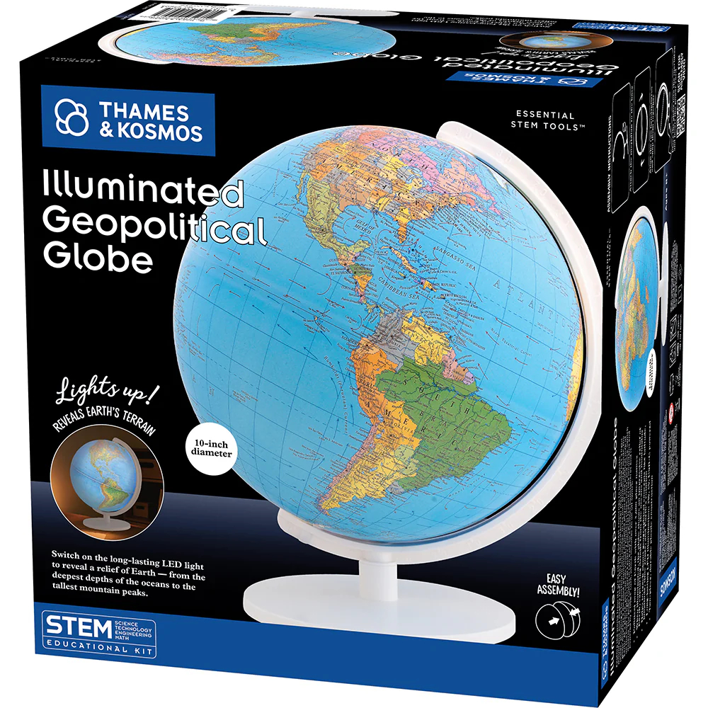 Illuminated Geopolitical Globe Illuminated Geopolitical Globe