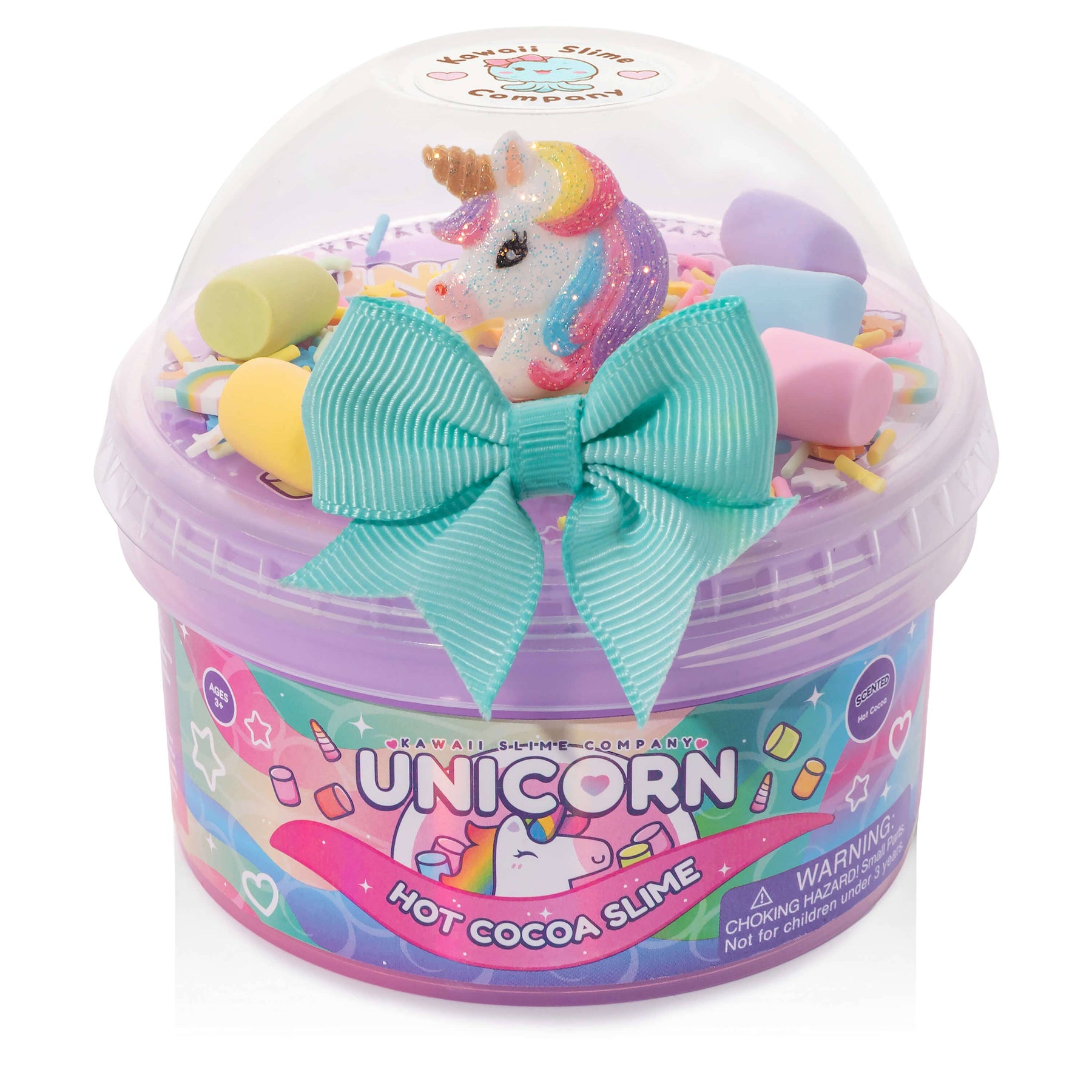 Kawaii Unicorn Hot Cocoa Slime