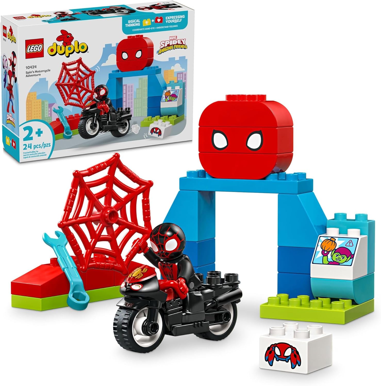 LEGO Duplo Spidey & His Amazing Friends Motorcycle Adventure