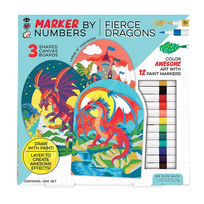 iHeartArt Marker By Numbers<br>Dragons