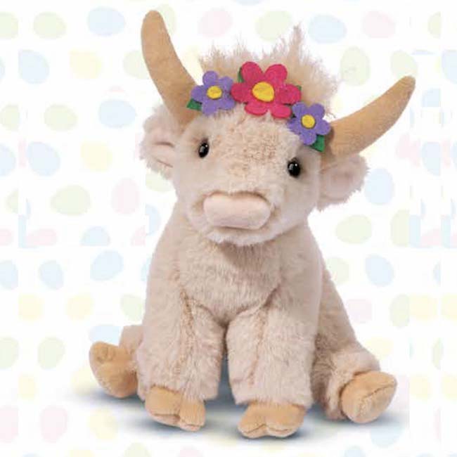 Laddie Highland Cow with Flower Crown