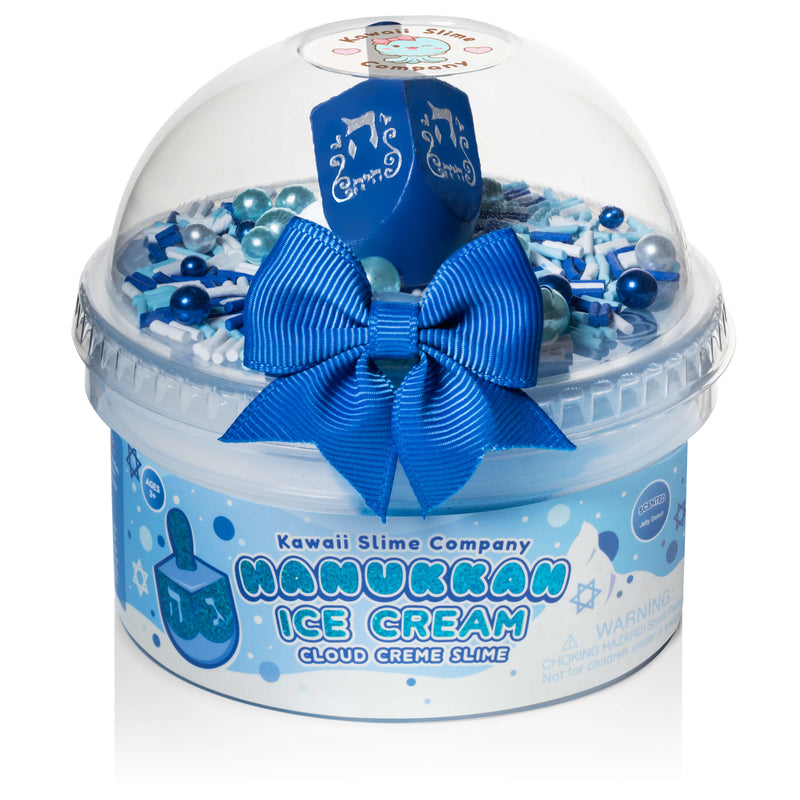 Kawaii Hannukkah Ice Cream Slime