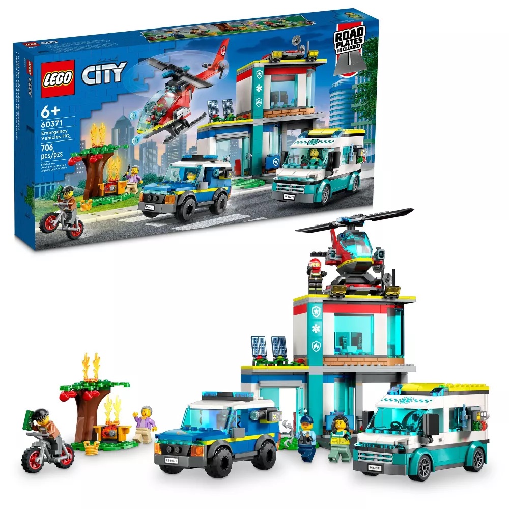 LEGO City Emergency Vehicles HQ 60371 Building Toy Set