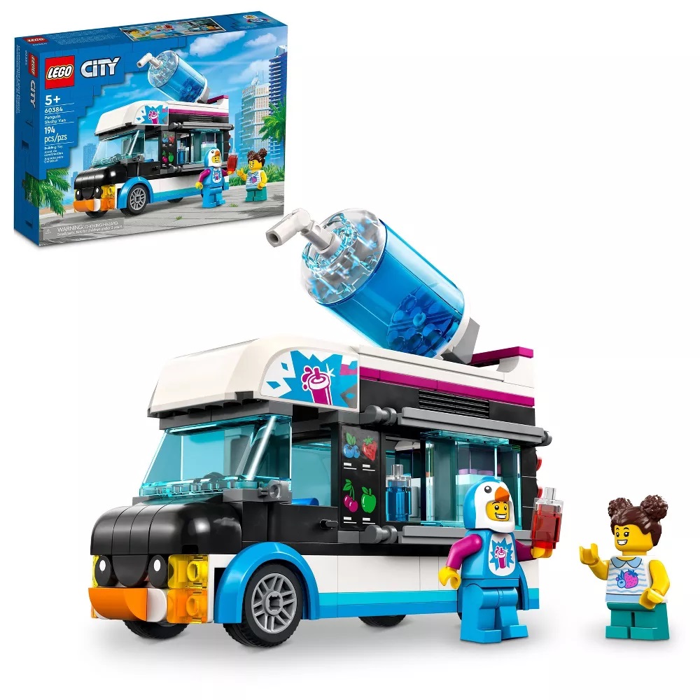 LEGO City Penguin Slushy Van 60384 Building Toy Set